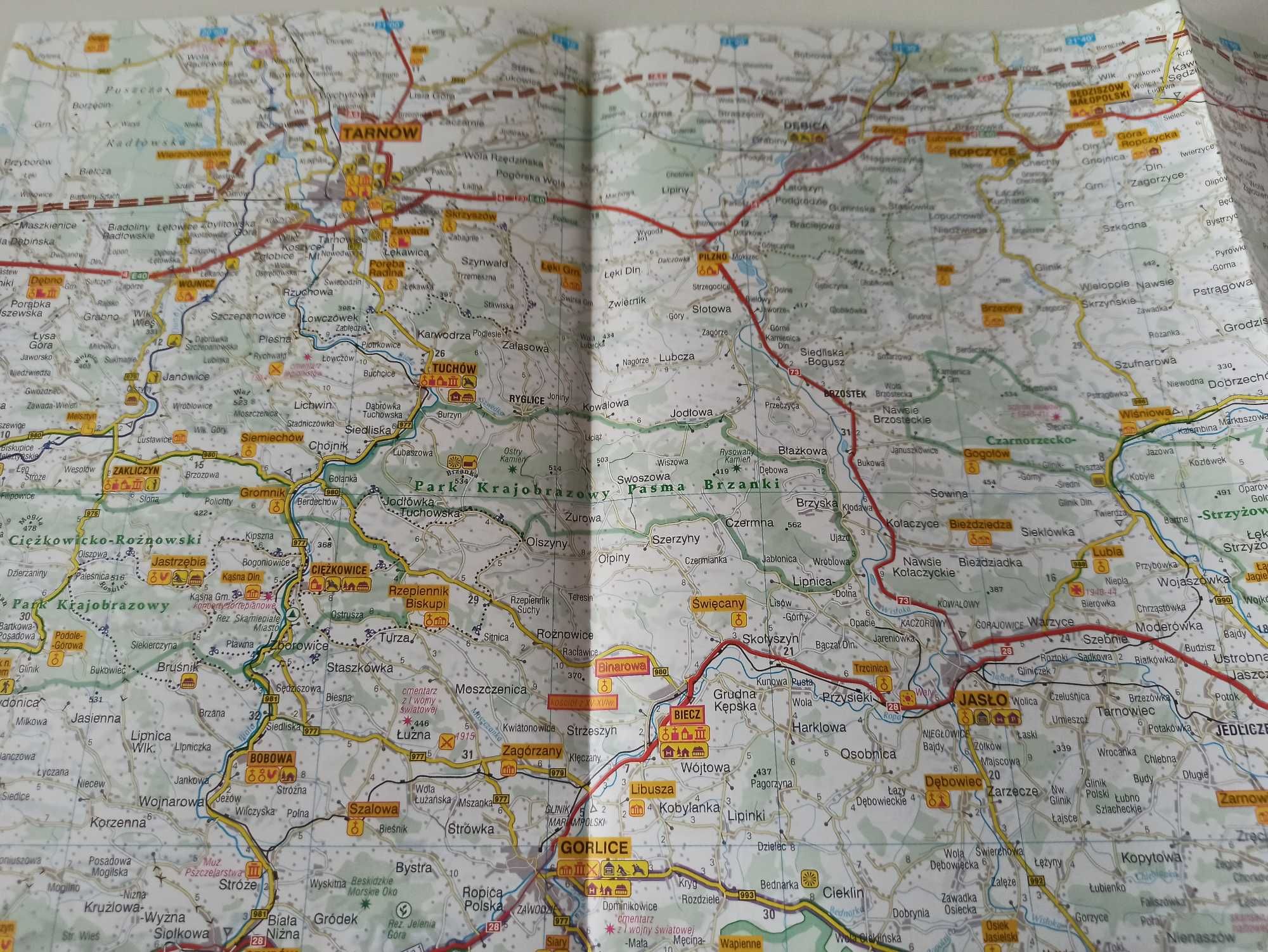 Karpaty i Tatry mapa turystyczna Beskidy Tatry Bieszczady