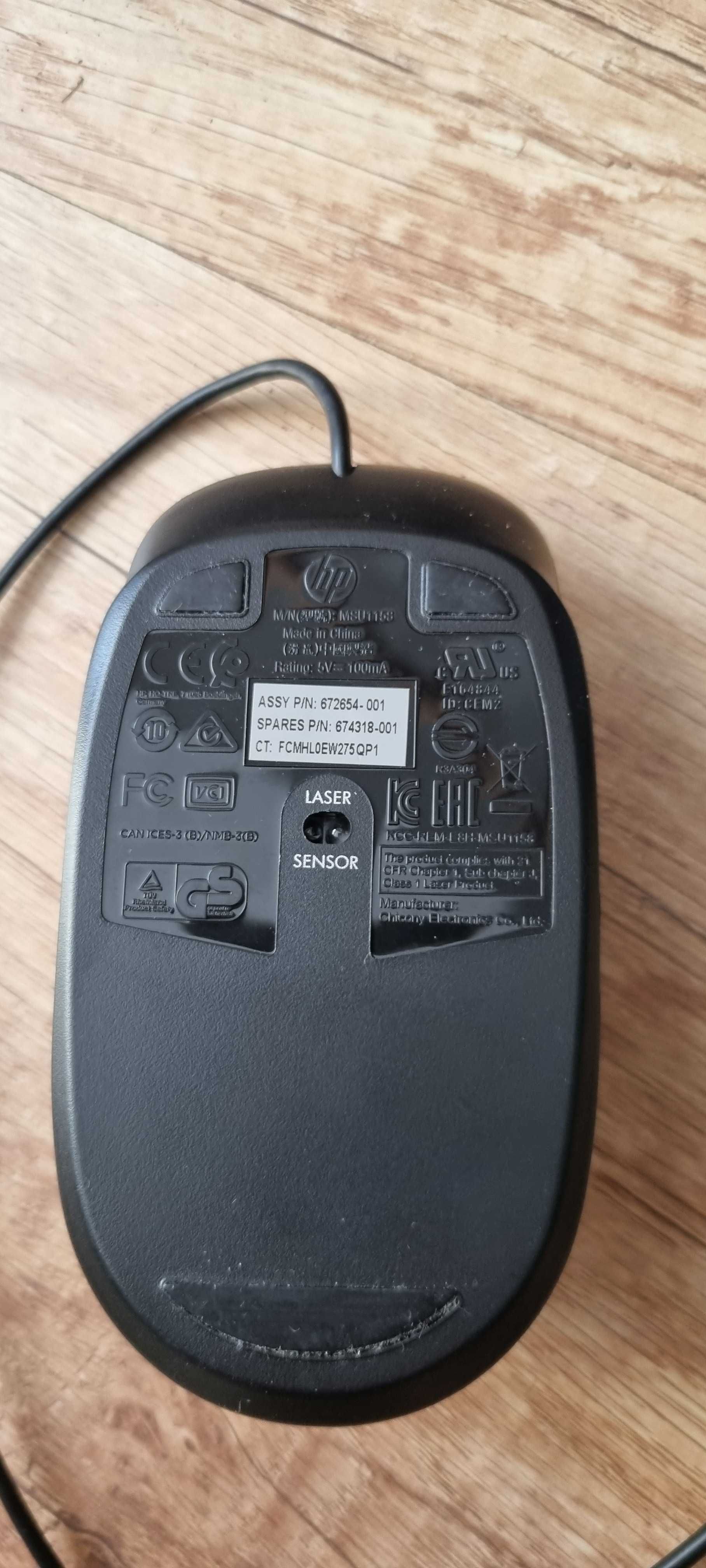 Myszka HP MSU1158 laserowa / przewodowa usb