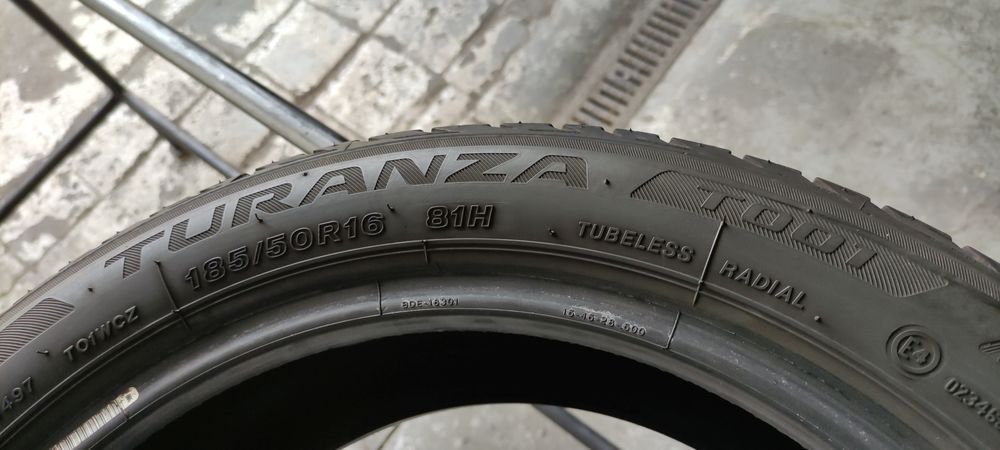 4x 185/50R16 Bridgestone Turanza T001 81H 6,62mm