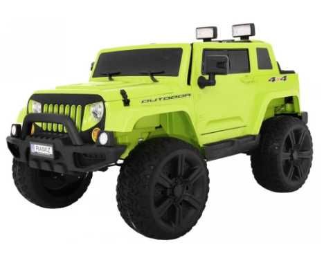 Auto na akumulator Mighty Jeep dla dzieci Zielony