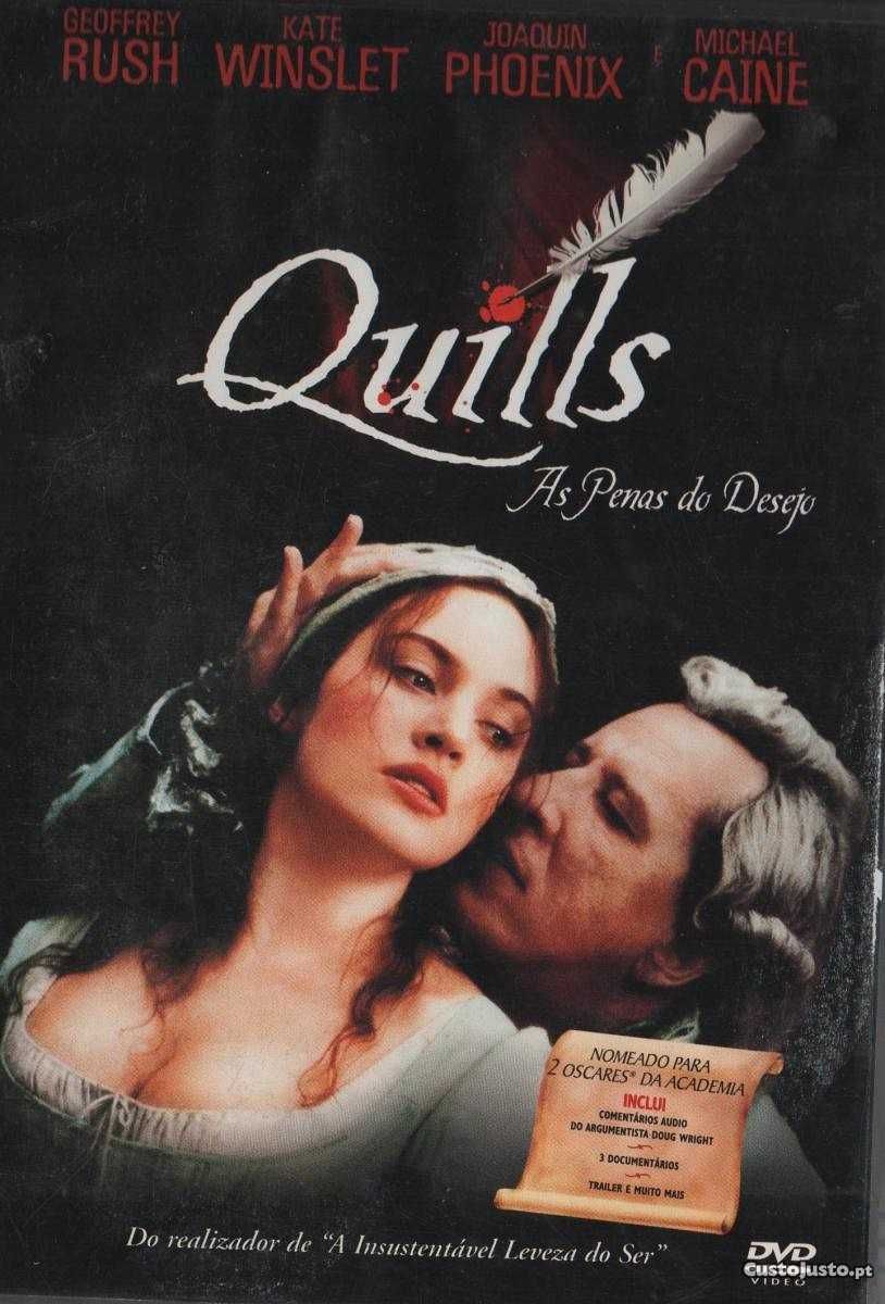 Dvd Quills, As Penas do Desejo - erótico - Kate Winslet -selado-extras