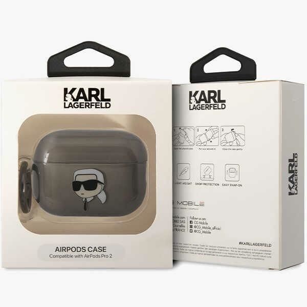 Etui Karl Lagerfeld AirPods Pro 2 (2022/2023) Czarny Ikonik