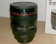 Стакан в виде объектива Canon с крышкой