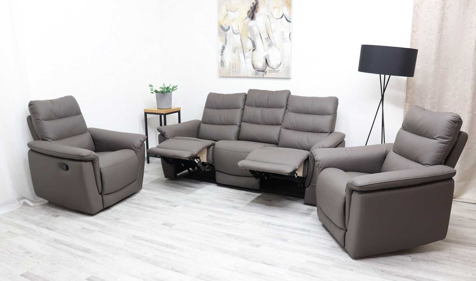 Komplet wypoczynkowy ALEX 311 - Skóra naturalna! RABAT do -25%