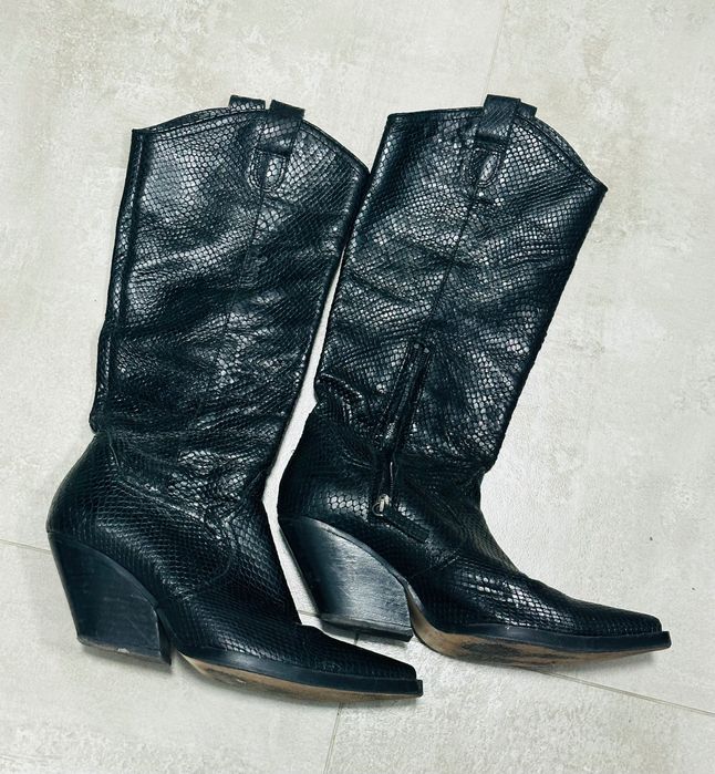 Ковбойки/козаки Zara, ід.стан, 38 р, шкіра