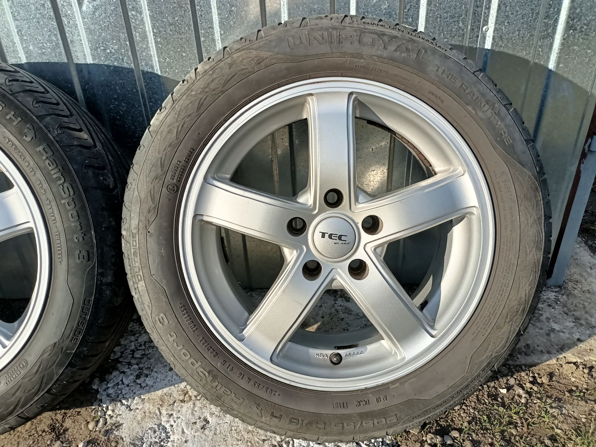 Koła felgi 5x 112 z oponami 16cali uniroyal LETNIE