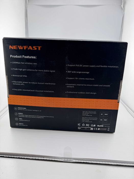 Newfast nf-a882 zewnętrzny router wzmacniacz wifi 2.4/5g