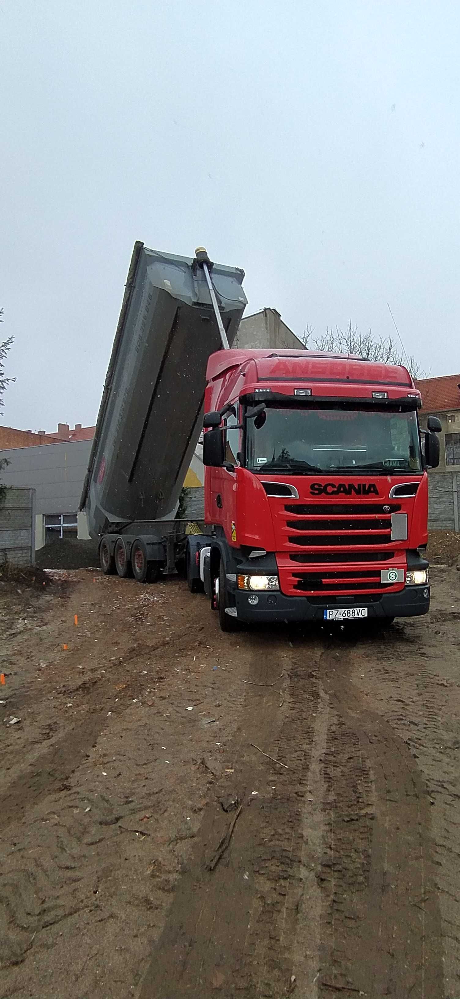 Usługi transportowe kruszywo|zboże|węgiel|gruz|szlaka|palety|platforma