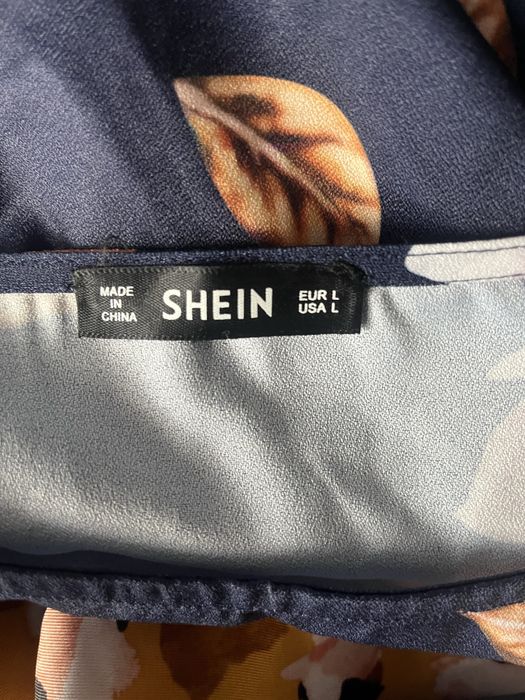 Shein sukienka kwiaty roz.40