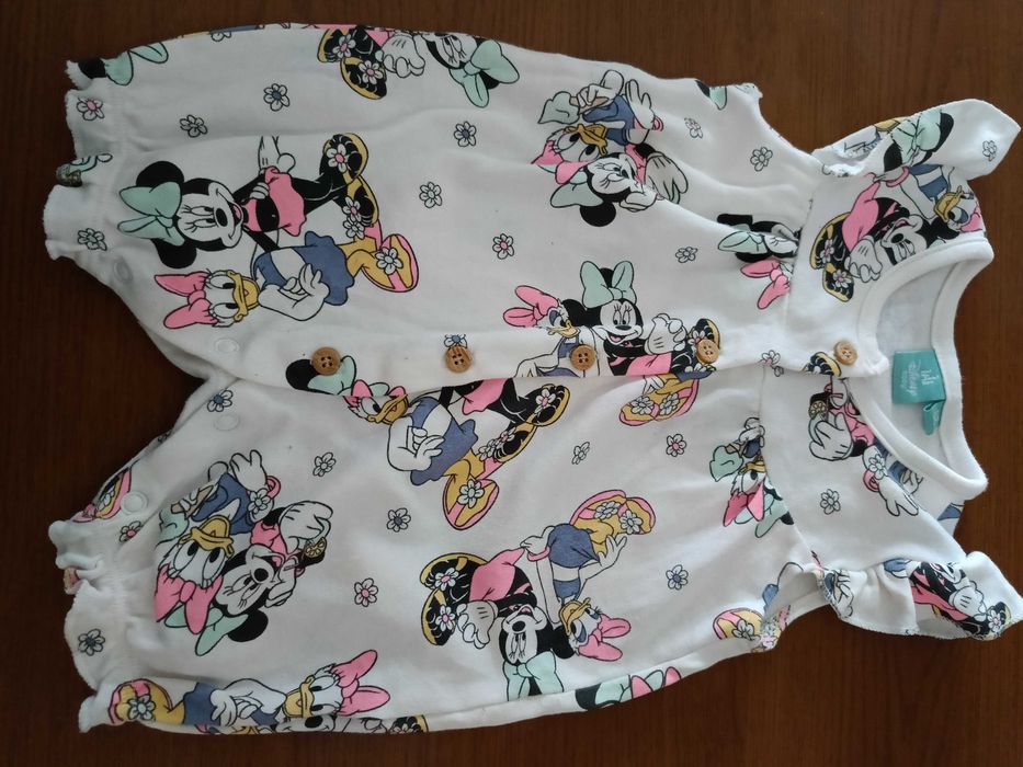 DISNEY BABY Rampers kolorowy Myszka Miki r. 68 cm