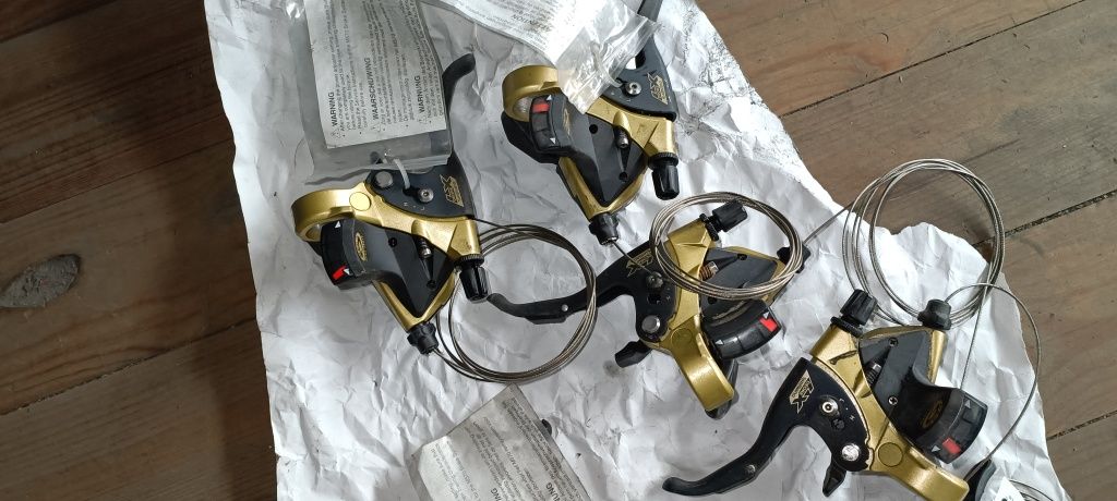 Shifters Shimano LX gold edition
