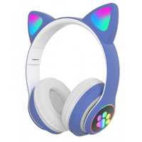 Беспроводные наушники с кошачьими ушками и RGB подсветкой Cat VZV-23M