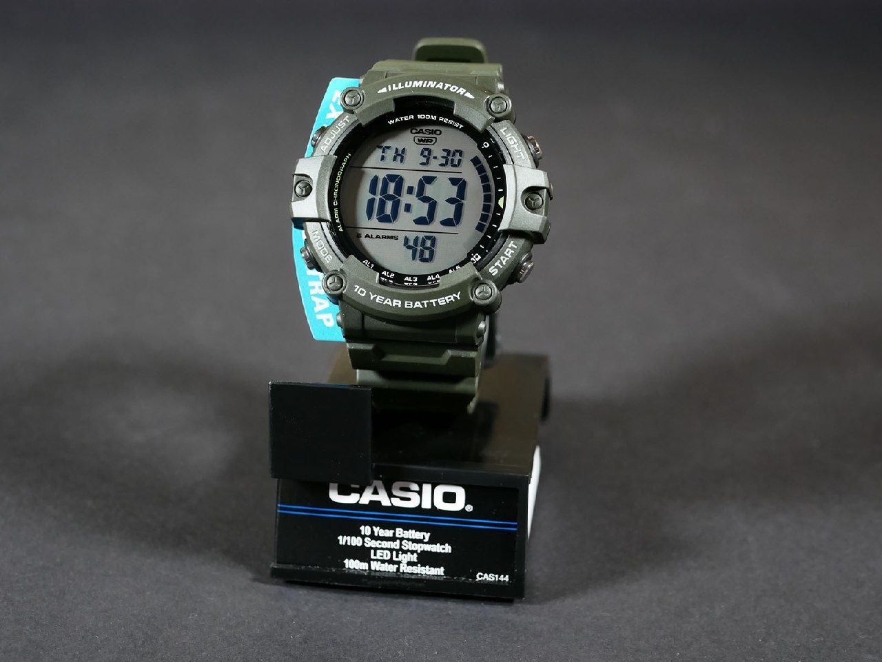 Годинник Casio AE-1500WHX-3AV. Подовжений ремінець.
