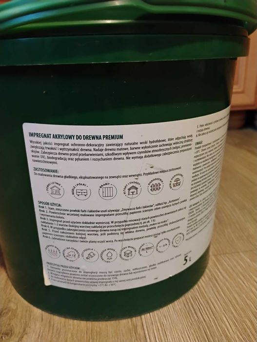 Impregnat do drewna Dragon 5l biały
