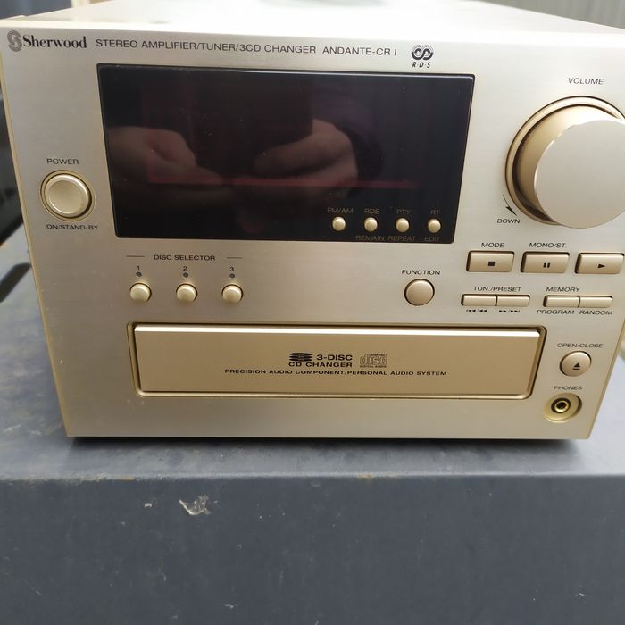 Sherwood andante cr1 в доброму стані працює радіо підсилювач аукс