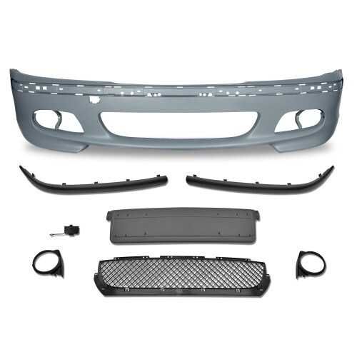 Para-choques para BMW Série 3 E46 Pack M M2 + Faróis nevoeiro amarelos