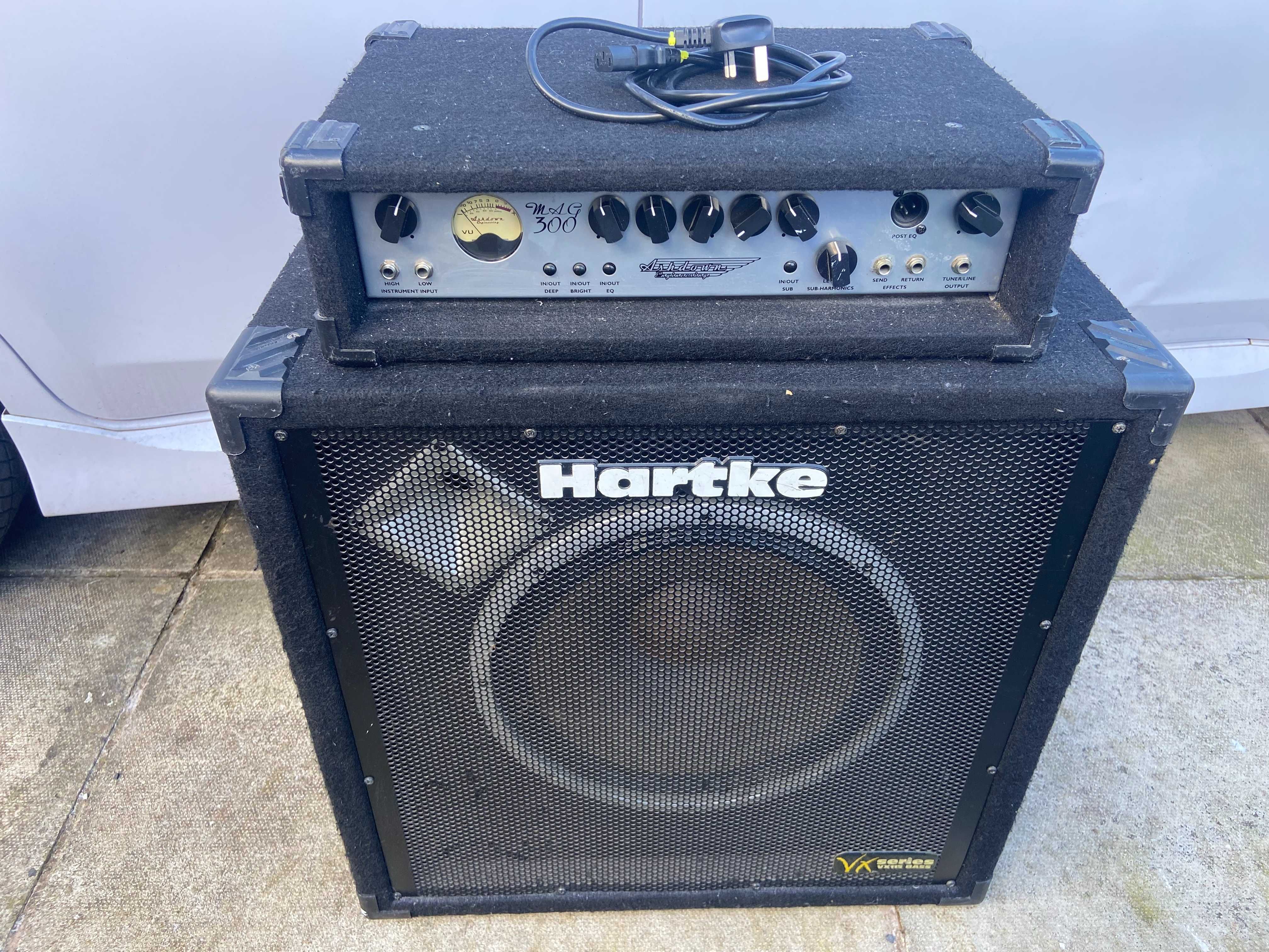 Ashdown MAG 300 wzmacniacz basowy Hartke kolumna basowa