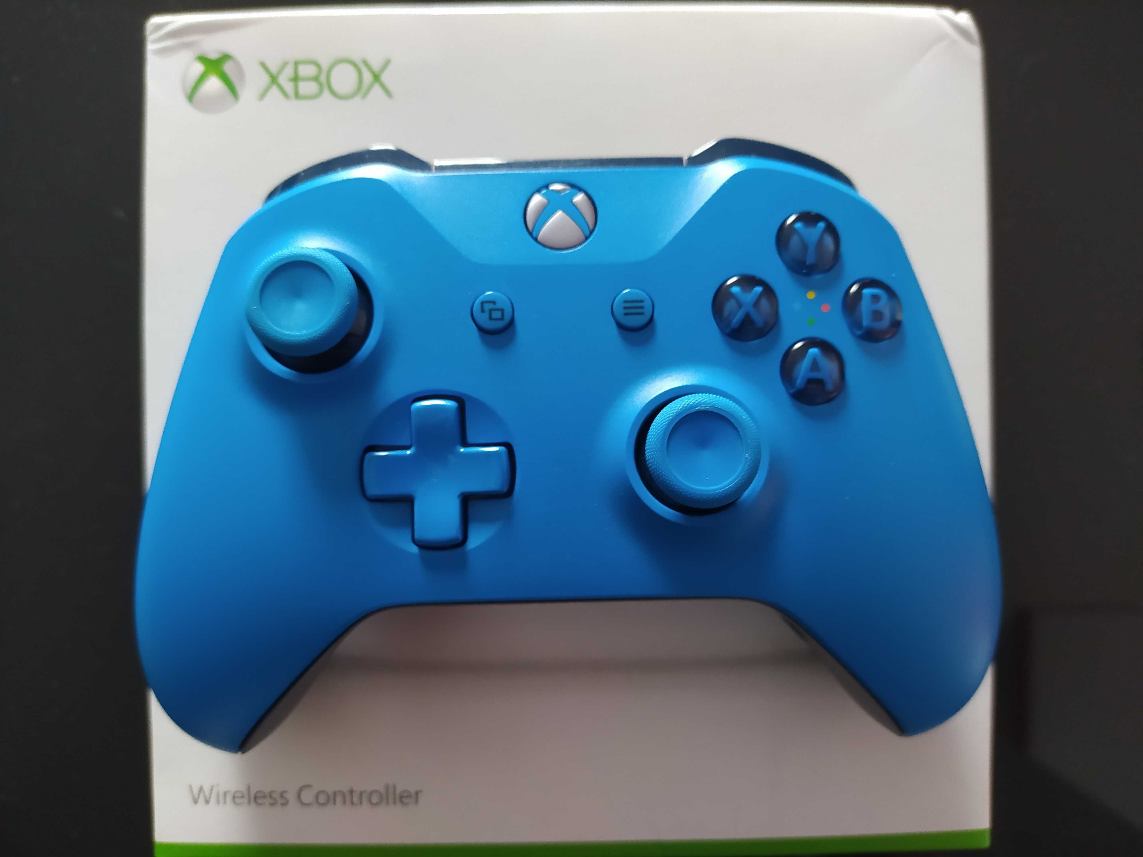 Pad kontroler Xbox one series niebieski idealny w pudełku