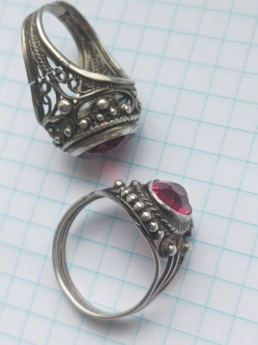 Серебряные кольца СССР.875.