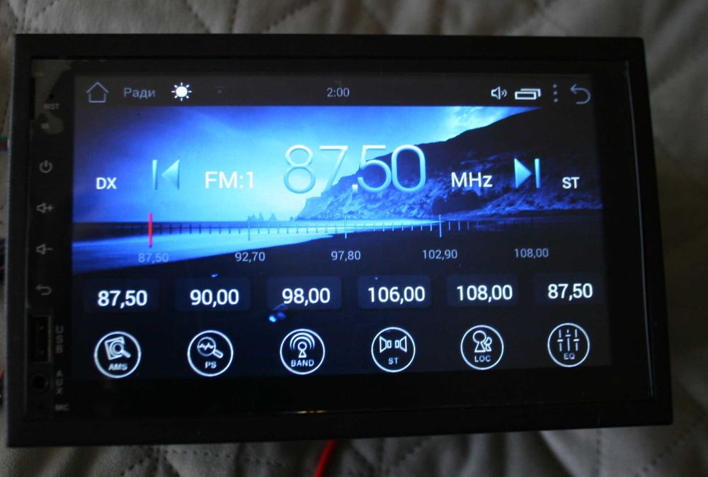 Двухдиновая автомагнитола на android ОС