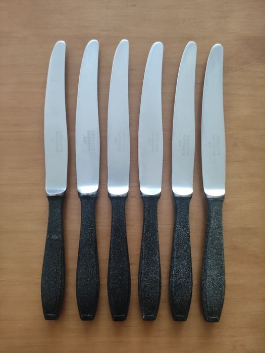 Sztućce Gerlach bakelit zestaw 12 szt. PRL