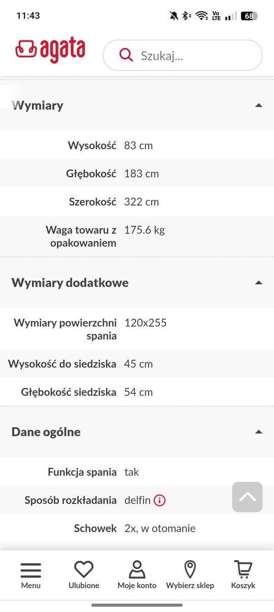 Narożnik MANILA Agata meble jak nowy