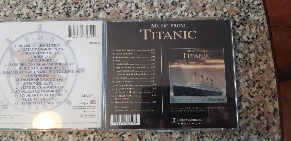 Conjunto de 3 Cds Banda Sonora Titanic