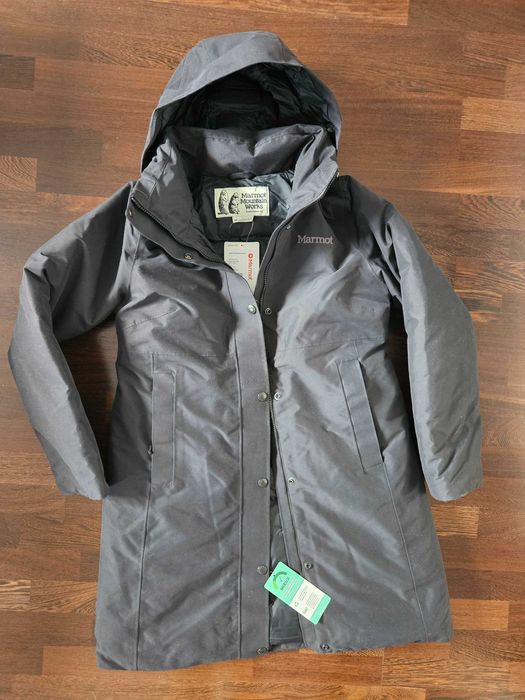 Marmot Chelsea - nowy, zimowy płaszcz puchowy (naturalny puch) rozm.M