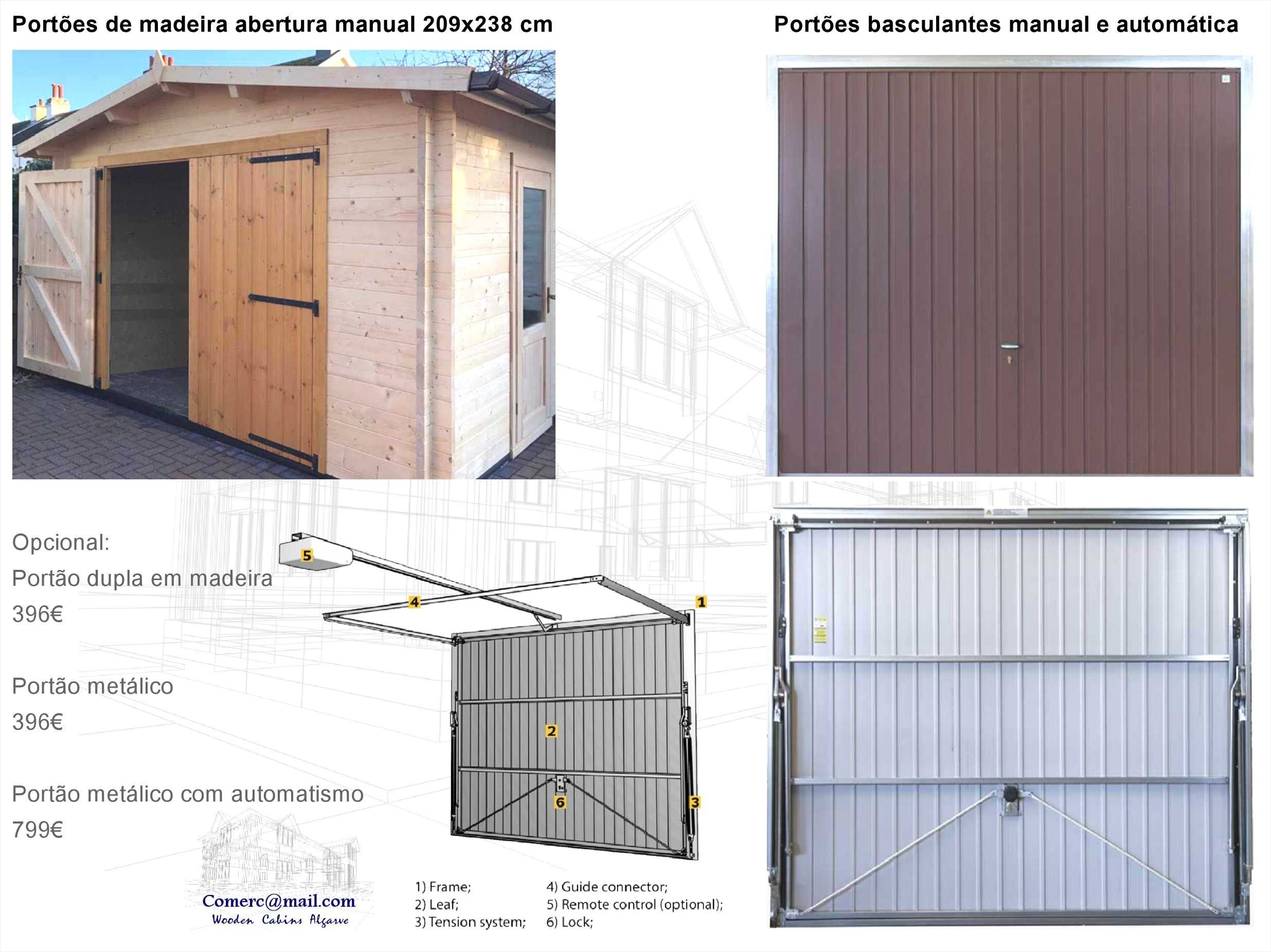 KIT Garagem "Gar-Port" 44 - Teto 44.4m² - 2x 17.2 m²  ;-)