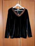 Bluza damska, welurowa, Nowa, rozmiar 48