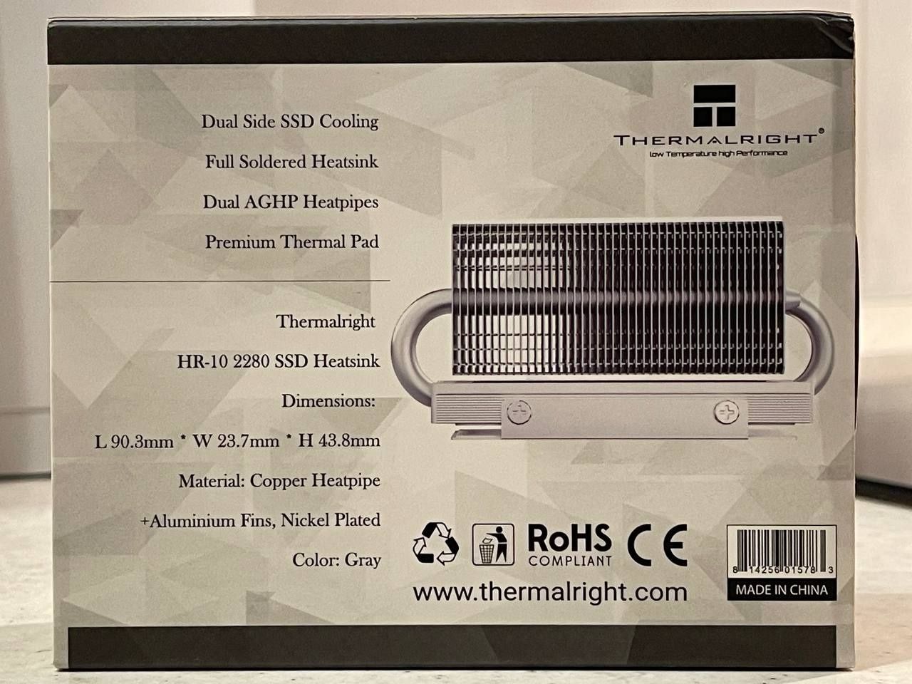 Thermalright hr-10 2280 - найкращий пасивний радіатор для NVMe