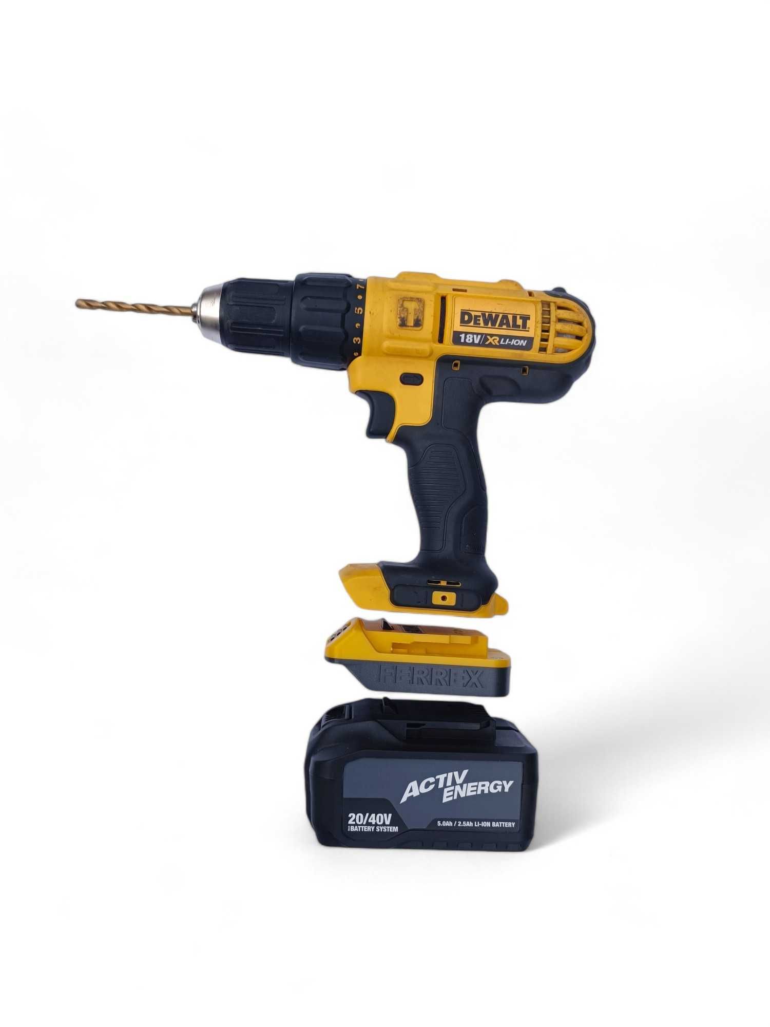 Adapter Dewalt XR18 na baterie Active Energy Ferrex z Aldi