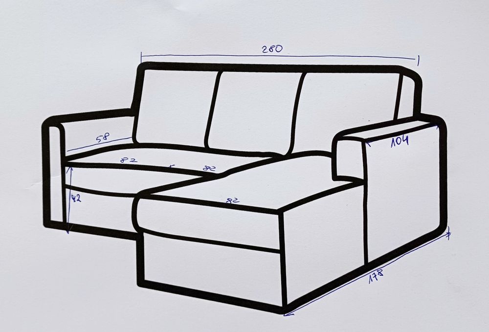 Sofa skórzana Kler funkcja spania i skrzynia