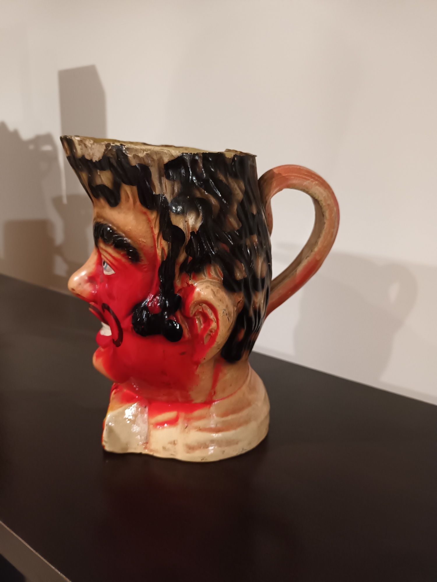 CANECA ANTROPOMÓRFICA muito antiga e rara