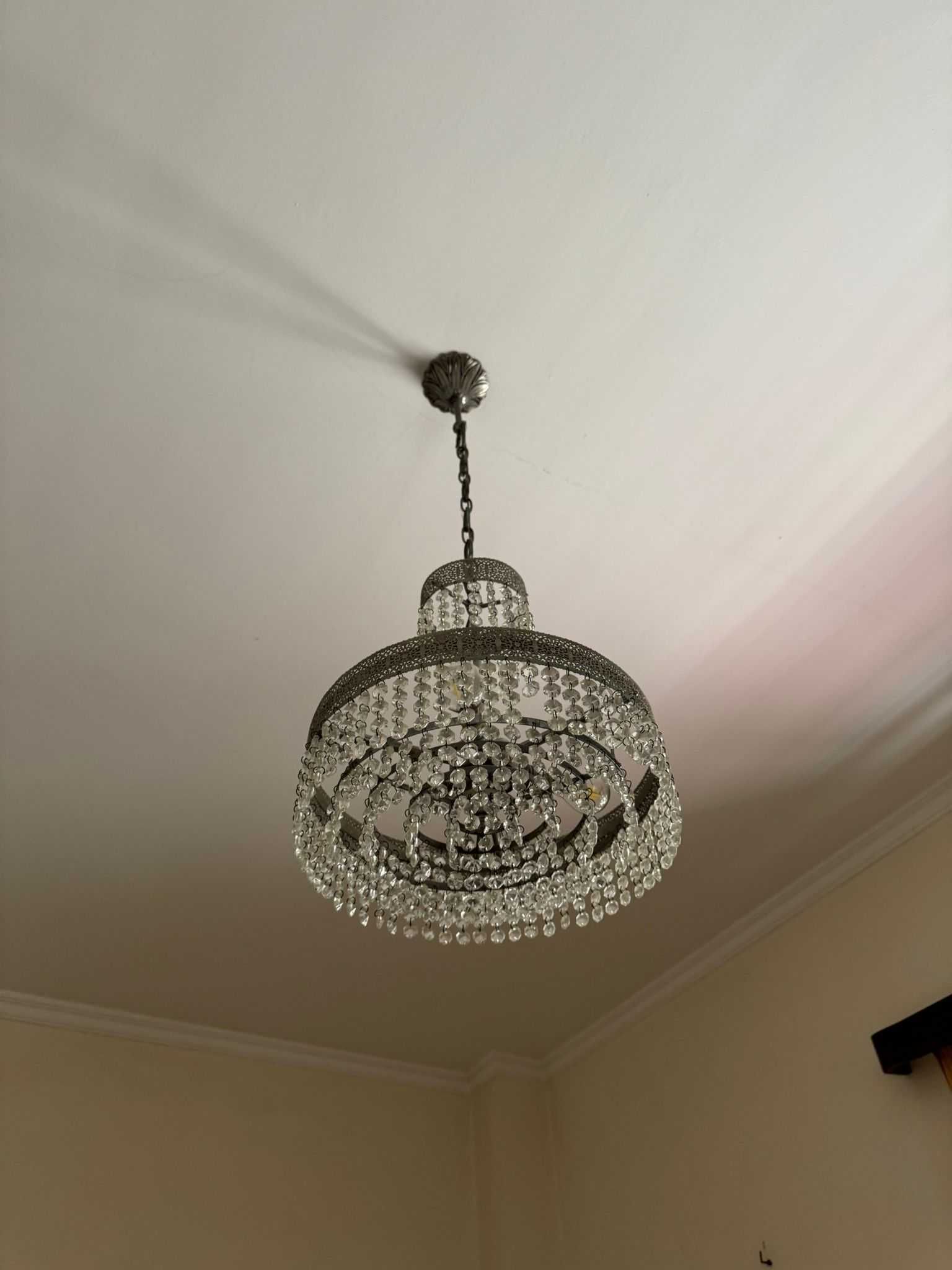 Luz de Teto com Cristais