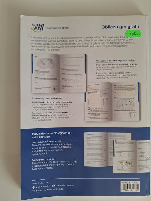 Oblicza geografii 2 maturalne karty pracy