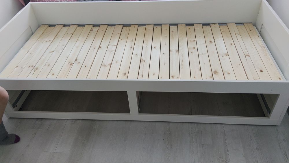 Łóżko Brimnes IKEA 160/200+ 2x materac.