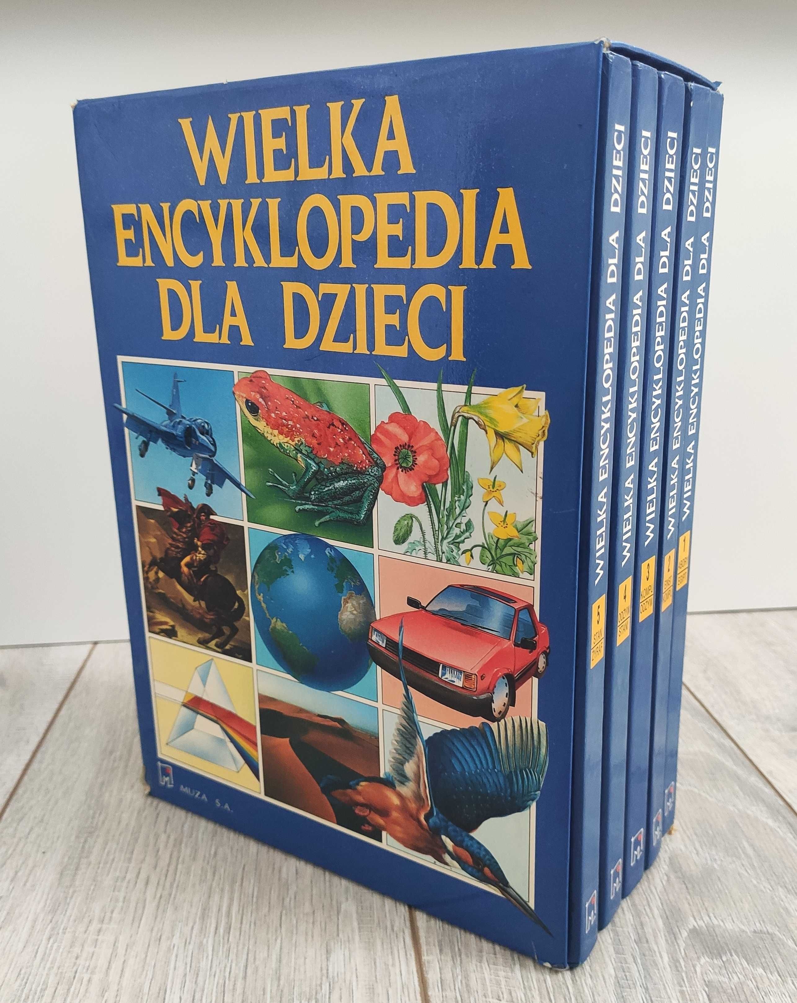 Wielka Encyklopedia Dla Dzieci Tom 1 2 3 4 5, Muza S. A. 1993