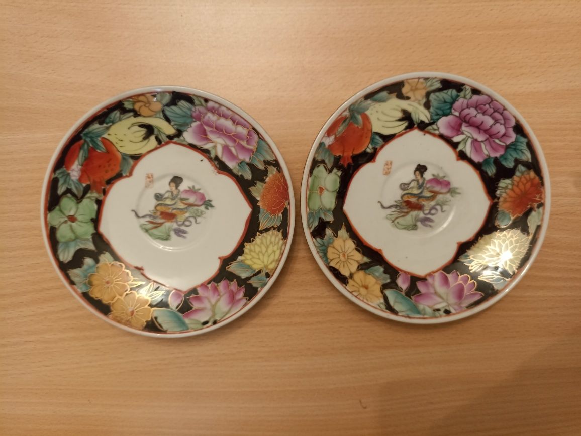 Dwa talerzyki,chińska porcelana