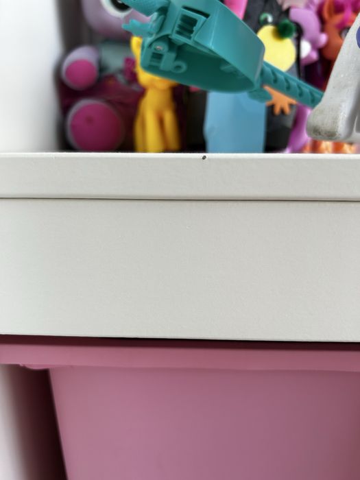 Ikea trofast biały 6 rożowych pudełek