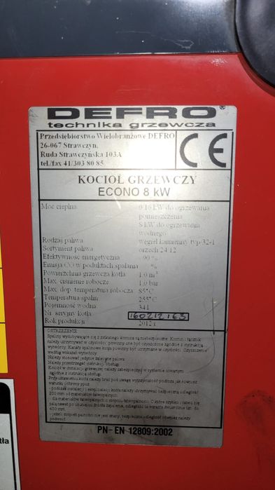 Części pieca Defro 8kw / części kotła