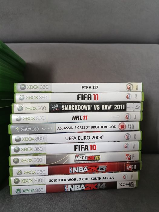 Zestaw gier Xbox One + Xbox 360 FIFA NBA f1 Madden WWE Assassin