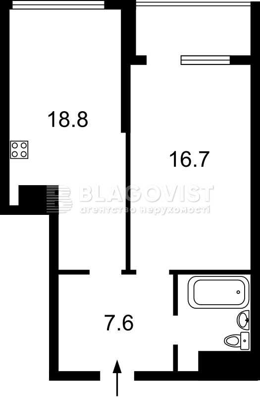 Оренда 2к квартири 52 кв.м  Берестейський пр (Перемоги пр.), 5в,