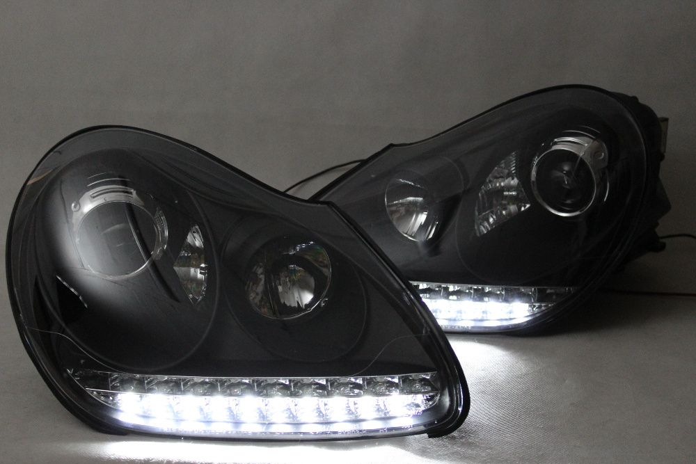 Lampy przednie przód PORSCHE CAYENNE 03-07 XENON LED Black Tuning NOWE