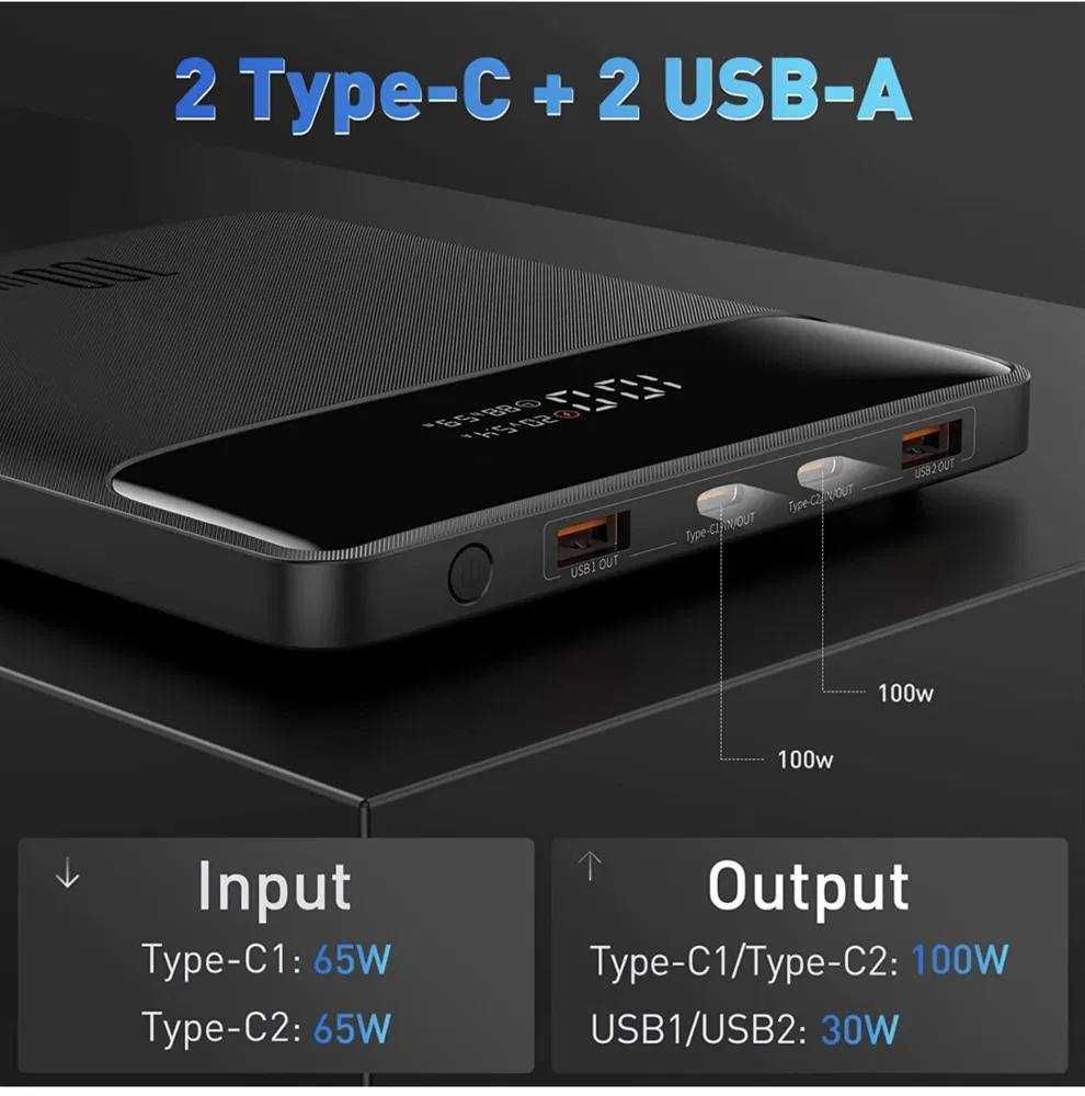 PowerBank Baseus Blade 100w 20000 mAh павербанк Оригінал