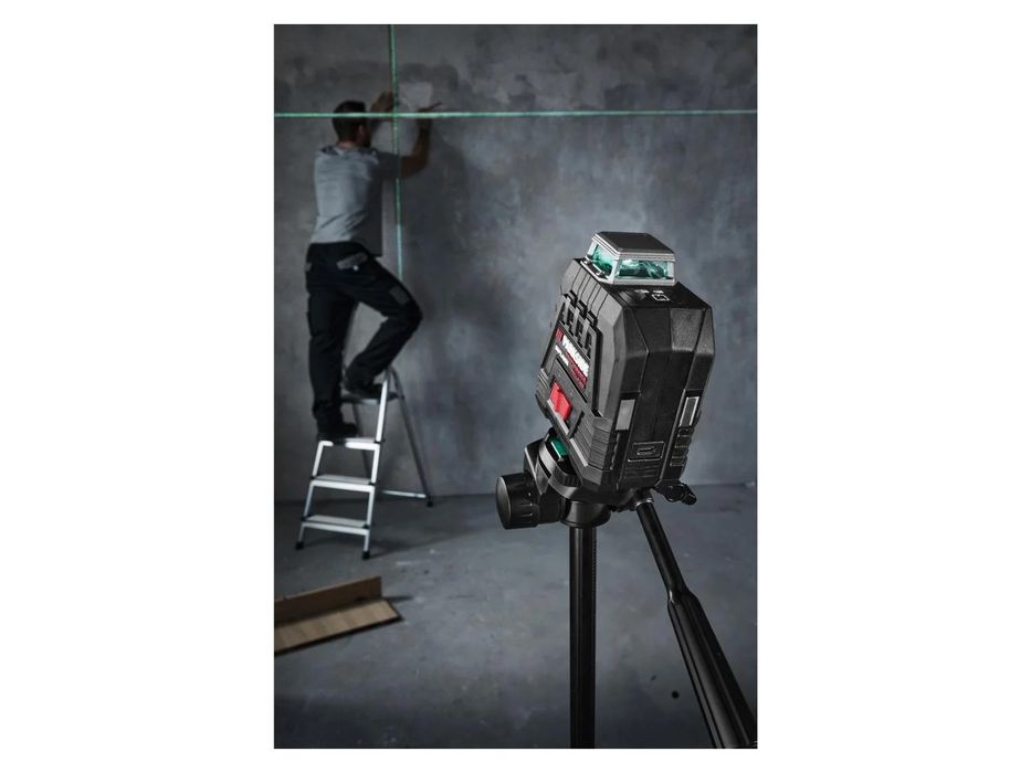 ULTRA Precyzyjny Laser krzyżowy 360° PARKSIDE PERFORMANCE na Zielono