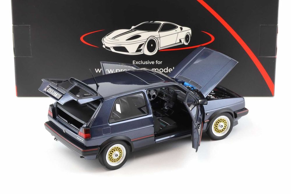VW Volkswagen Golf II 2 GTI 1988 Helios Blue Limit 500 Norev 1:18