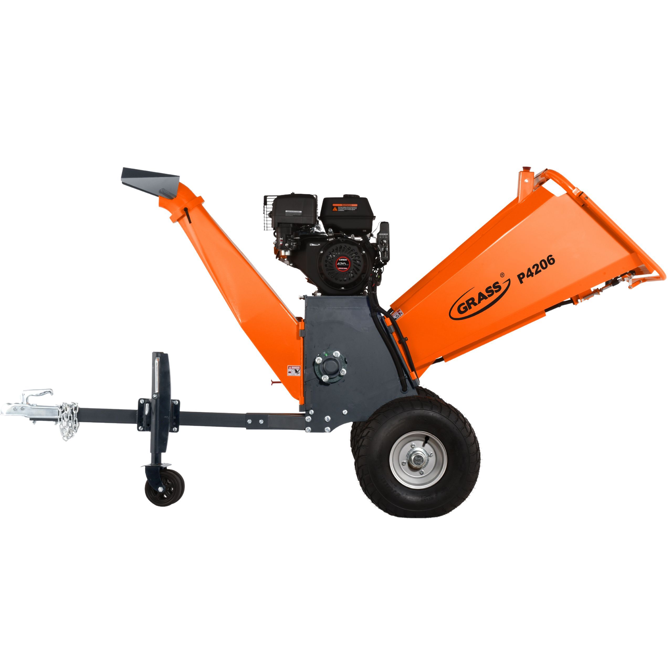 Rozdrabniacz do gałęzi GRASS P4206 Loncin 420cm3 9,1KW do 15cm bębnowy