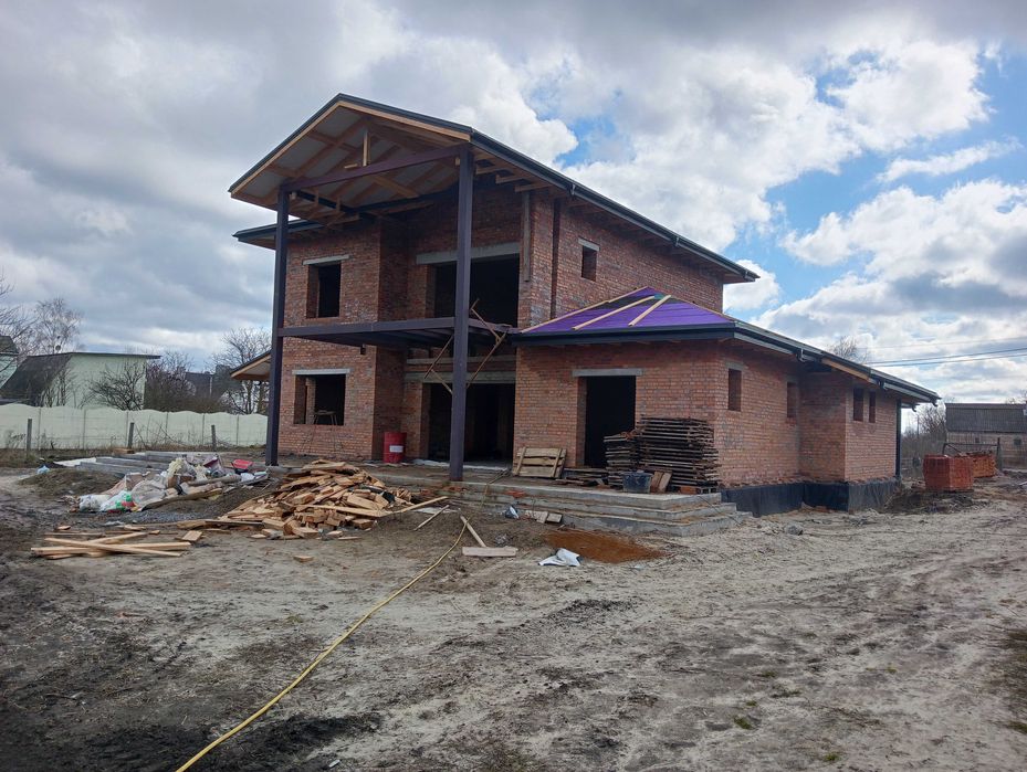 Строительство частных домов под ключ, кладка кирпича, фундамент