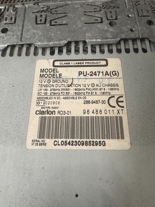 Radio original citroen C3